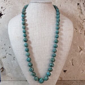 AIL Mosaic Turquoise Gemstone Necklace